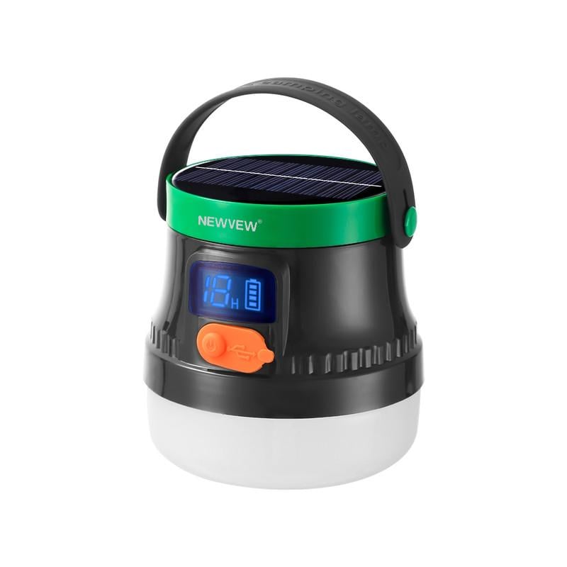 Фонарь аккумуляторный NEWVEW NV-E936 50W Solar Panel 2600mAh Green