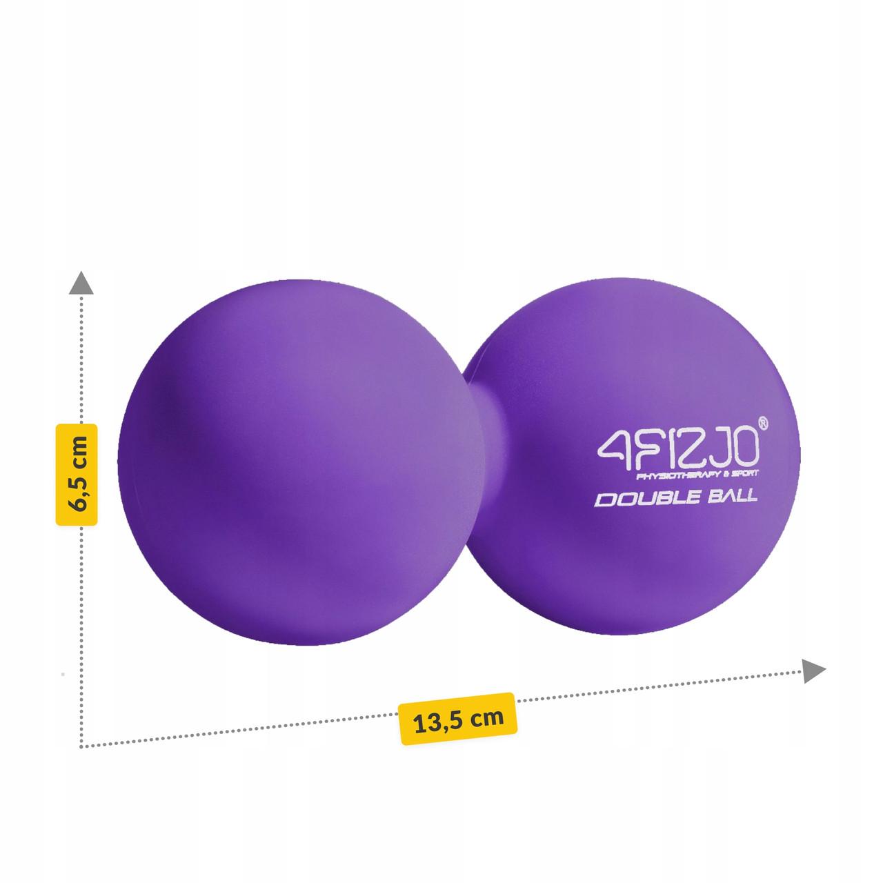 М'яч масажний подвійний 4fizjo Lacrosse Double Ball 6,5x13,5 см Purple (P-5907739314338) - фото 6 М'яч масажний подвійний 4fizjo Lacrosse Double Ball 6,5x13,5 см Purple (P-5907739314338) - фото 6
