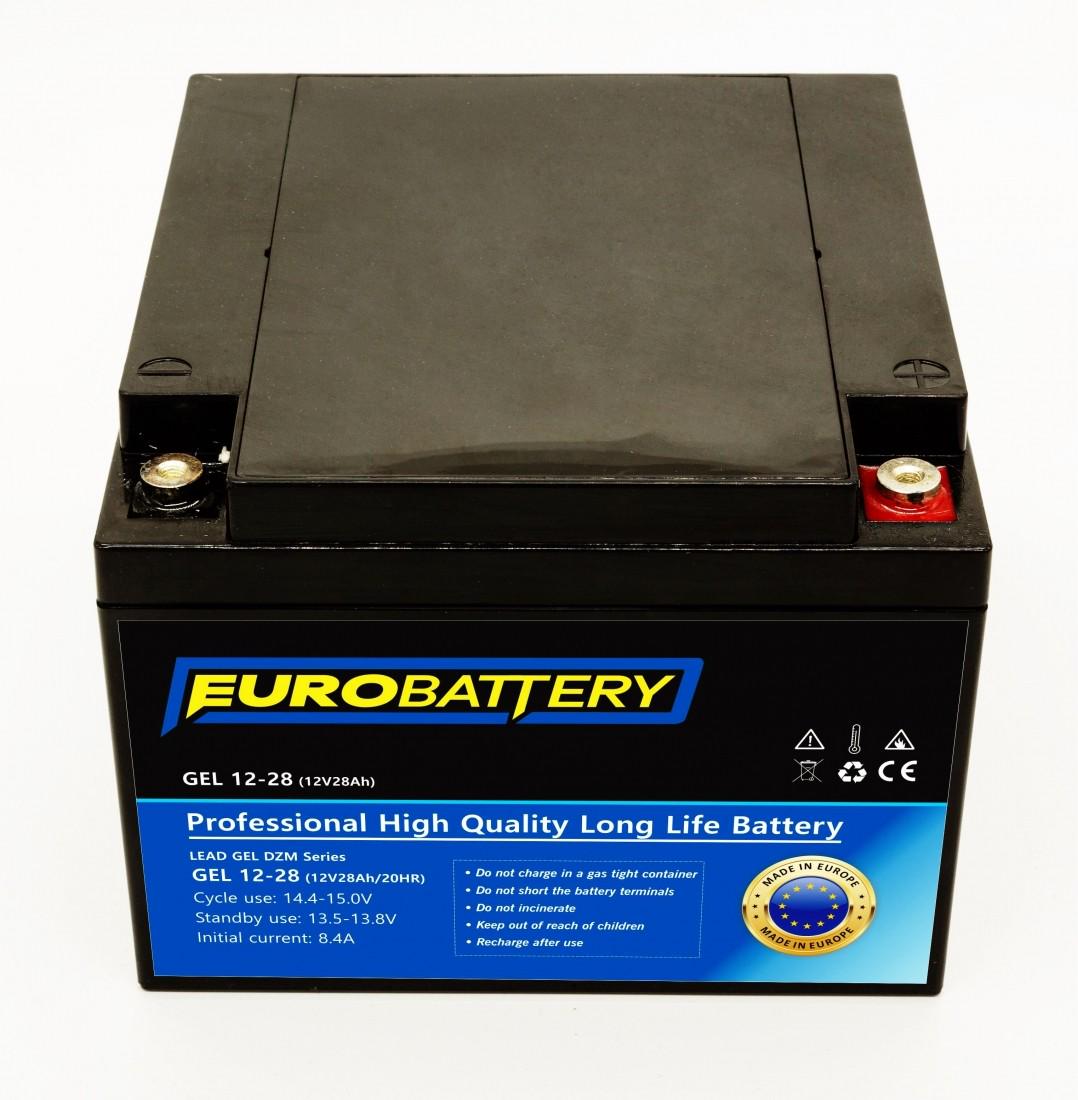 Аккумуляторная батарея гелевая EuroBattery 12V 28 Ah (11726)