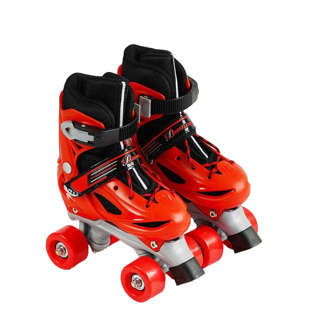Коньки роликовые Best Roller PVC колеса со светом р. 27-30 Red (141159)