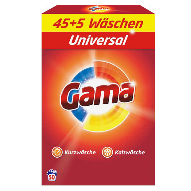 Стиральный порошок Gama 3в1 Универсал 4980 г 83 стирки