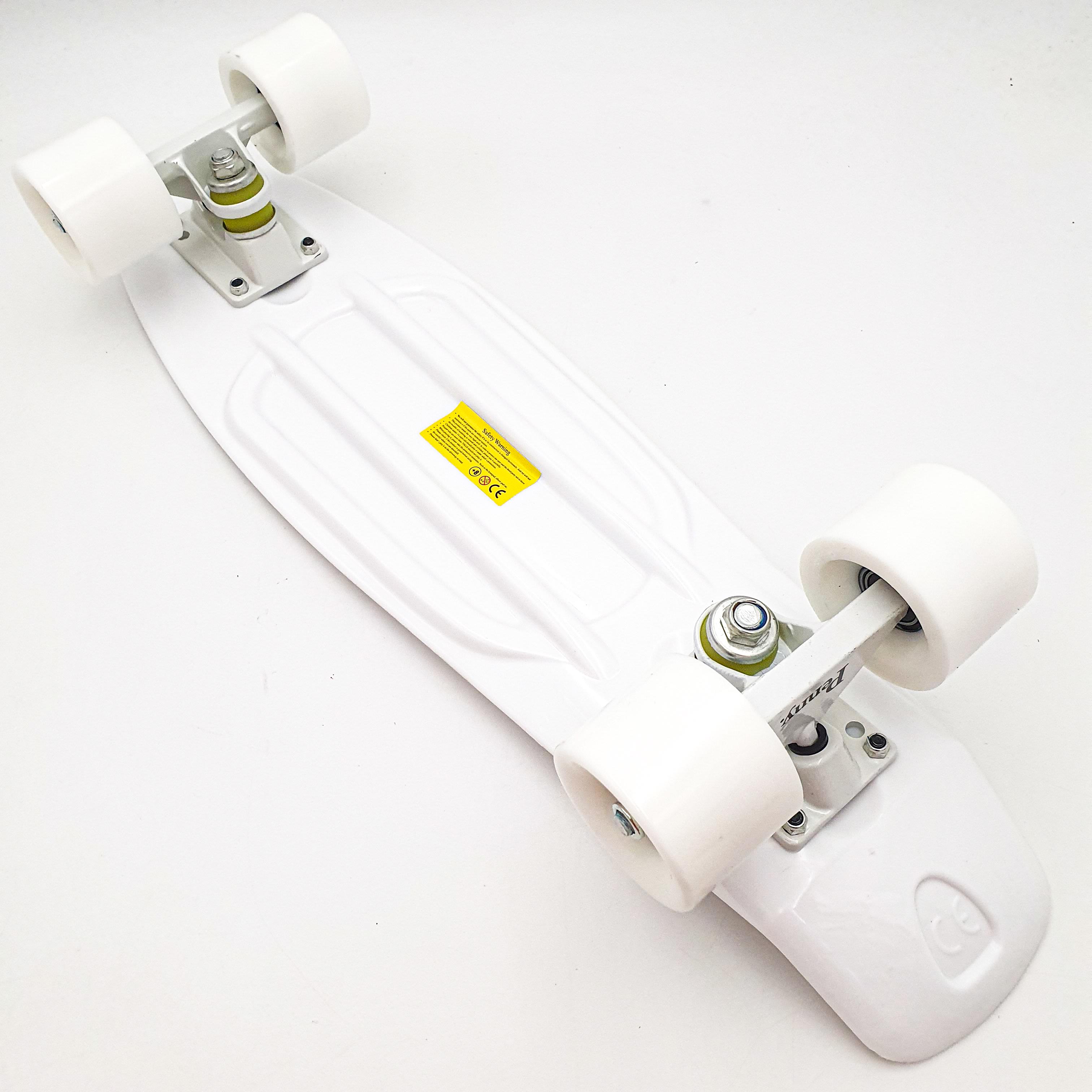 Пенни борд Penny Board Pastel Series 55х15 см ABEC 7 матовые Белый (b62d8afb) - фото 3