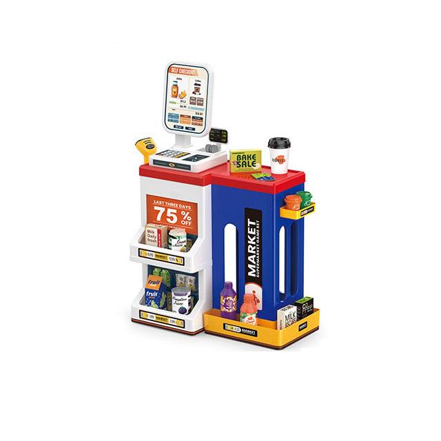 Игровой супермаркет свет/звук/кассовый аппарат White/Blue (166555)