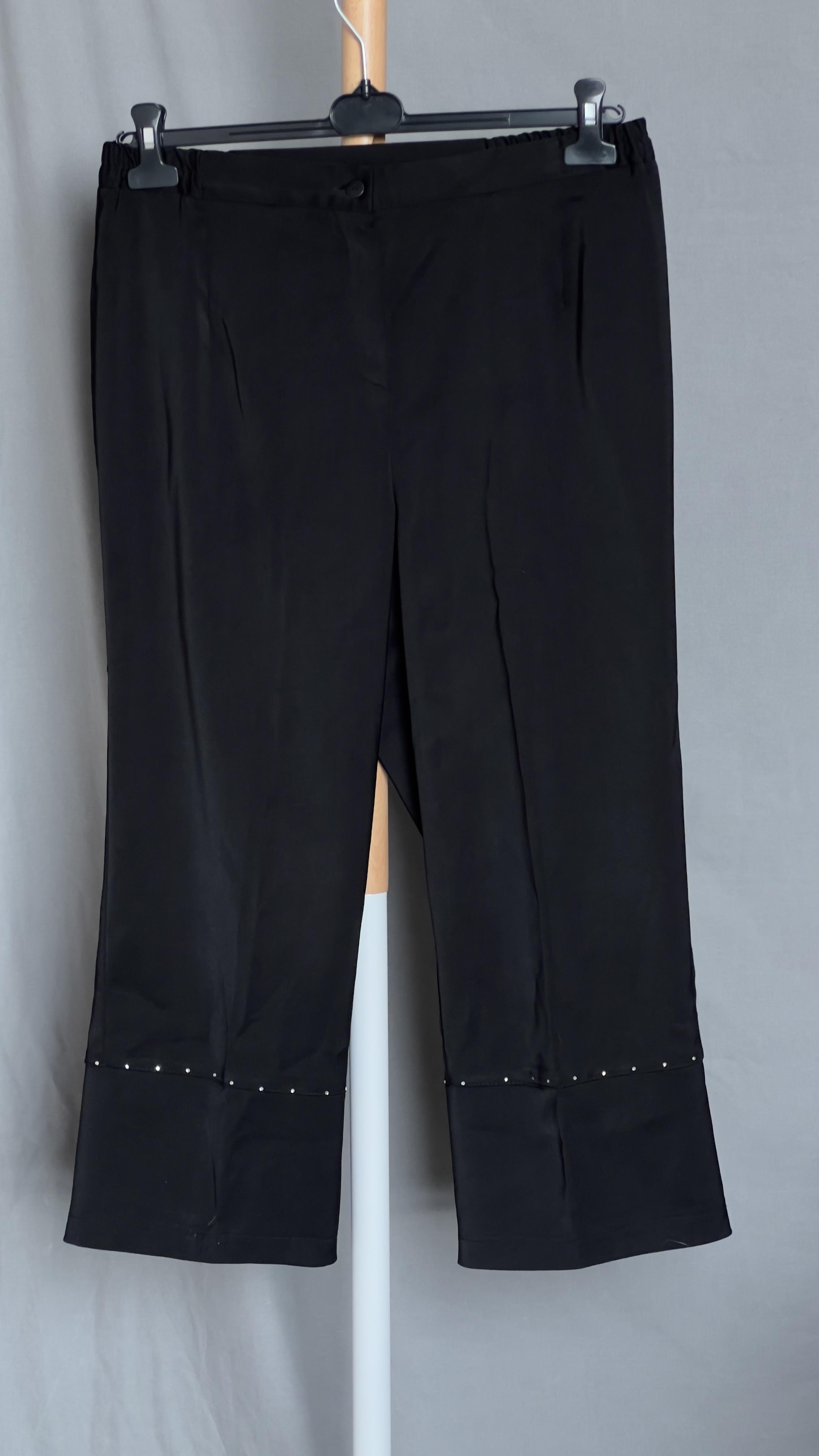 Капрі Sharm collection зі стразами 4XL Чорний (7830556)