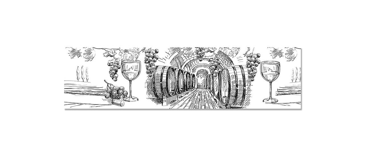 Наклейка виниловая на кухню Zatarga Виноделие 650х2500 мм (1262637307) Наклейка виниловая на кухню Zatarga Виноделие 650х2500 мм (1262637307)