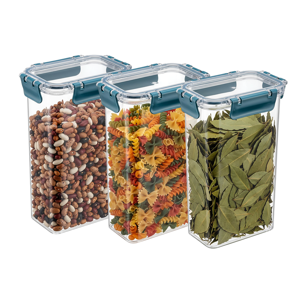 Набор для хранения продуктов 1,6 л 3 шт. Прозрачный (29860850) - фото 6 Набор для хранения продуктов 1,6 л 3 шт. Прозрачный (29860850) - фото 6