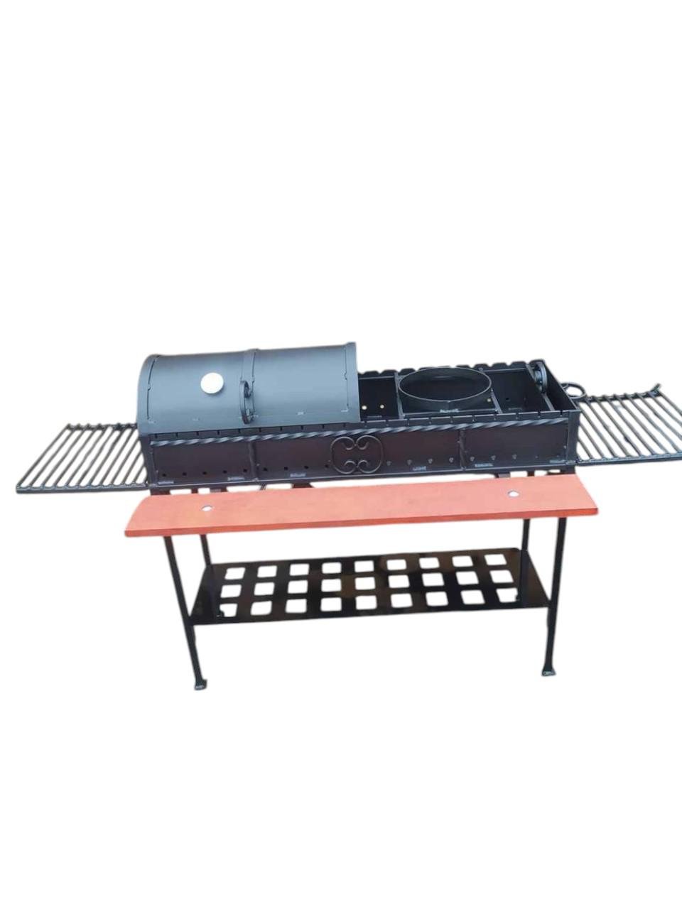 Гриль мангал на 20 шампурів сталь 4 мм 1 м (1785695504)