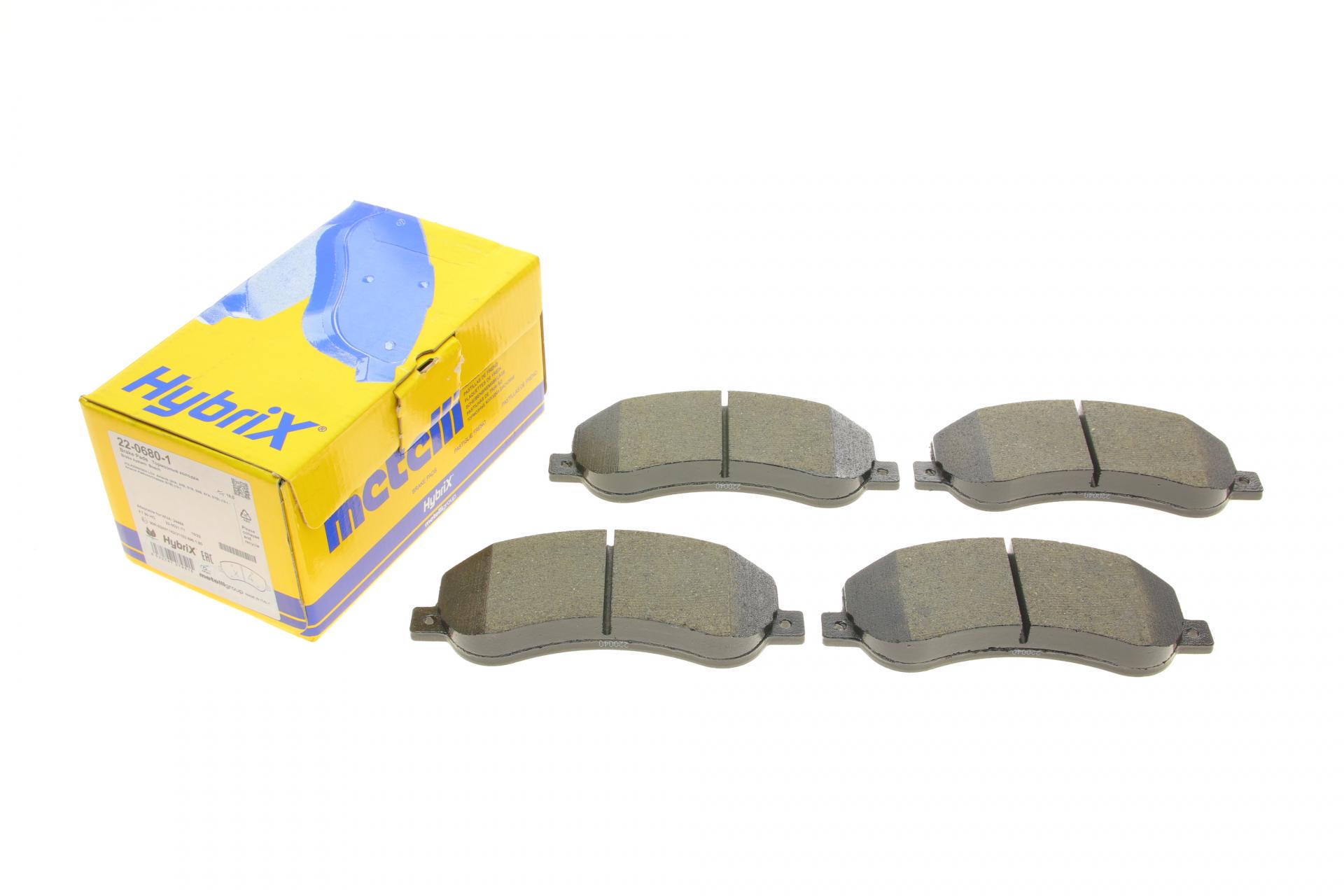 Колодки тормозные передние METELLI 22-0680-1 VW Amarok 2.0 BiTDI/TDI/TSI 10- Bosch