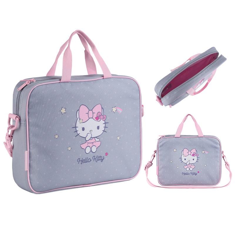 Шкільна сумка текстильна KITE Hello Kitty Сірий (HK25-589-1) - фото 3 Шкільна сумка текстильна KITE Hello Kitty Сірий (HK25-589-1) - фото 3