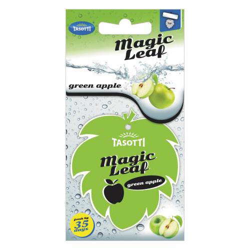 Ароматизатор cухой листик Tasotti/ "Magic Leaf"/ Green Apple