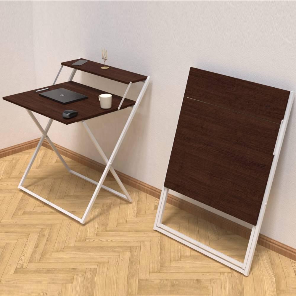 Стіл-трансформер Ferrum-decor Компакт 4 метал/ДСП 16 мм 750x790x720 мм Білий/Венге Магія (FRD-105405) - фото 2 Стіл-трансформер Ferrum-decor Компакт 4 метал/ДСП 16 мм 750x790x720 мм Білий/Венге Магія (FRD-105405) - фото 2