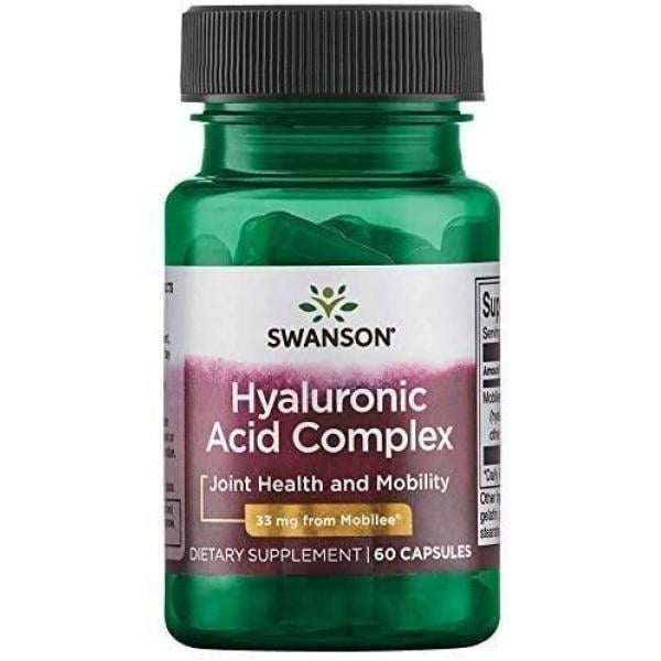 Комплекс гиалуроновой кислоты Swanson Hyaloronic acid complex 33 mg 60 Caps