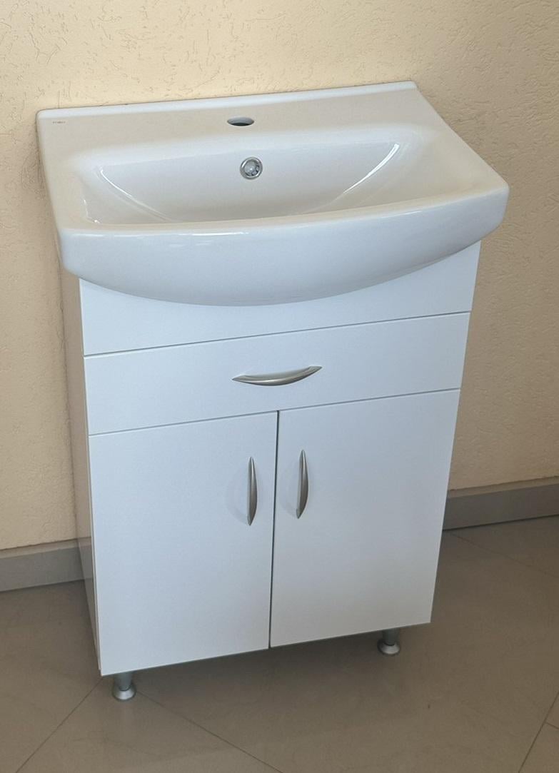 Тумба під умивальник Cersania з ящиком 60 см Білий (01552) - фото 4 Тумба під умивальник Cersania з ящиком 60 см Білий (01552) - фото 4