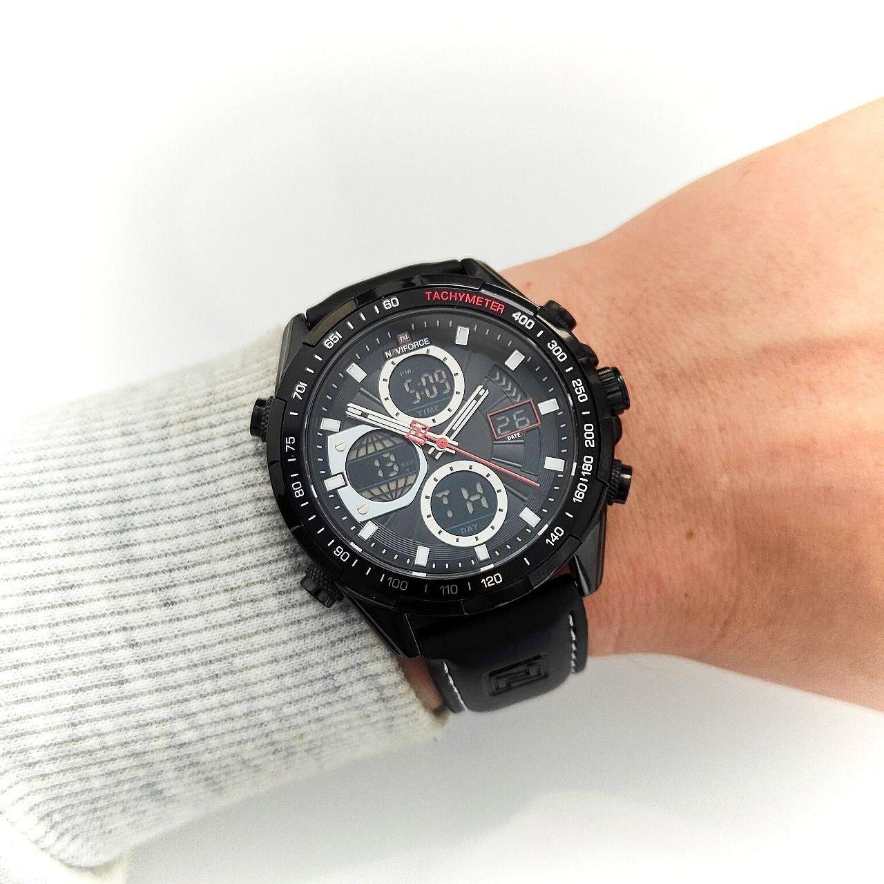 Часы мужские Naviforce 9197 Black (14116086) - фото 4 Часы мужские Naviforce 9197 Black (14116086) - фото 4