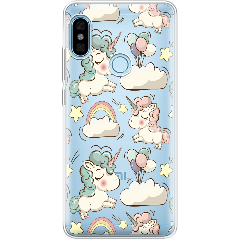 Чехол BoxFace Xiaomi Redmi Note 5 / Note 5 Pro Unicorns Прозрачный силикон (32971-cc2-32971)