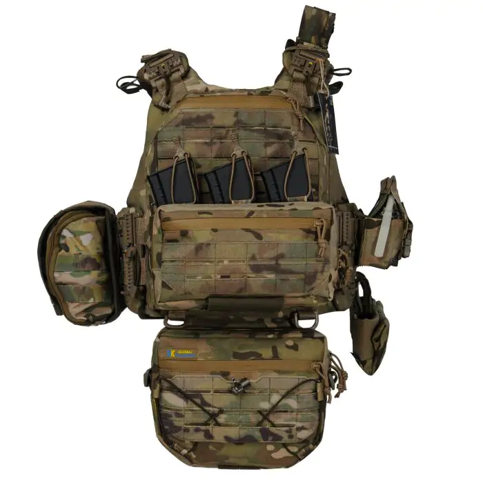 Плитоноска Warmor Gen6 PRO MAX Максимальний набір підсумків Мультикам - фото 3