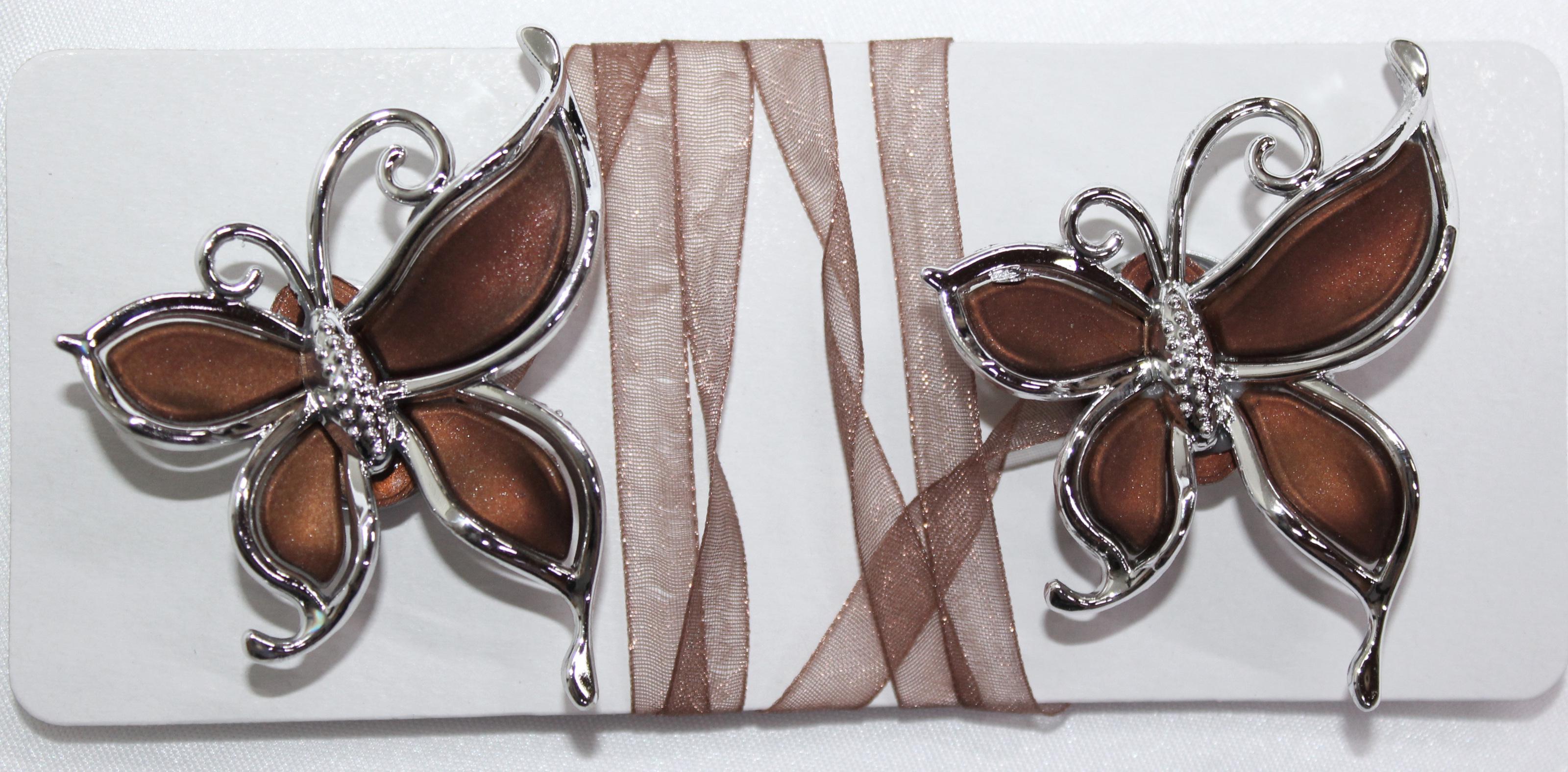 Магниты для штор и гардин Карнер 135 м 2 шт. Коричневый/Серебристый (81-046) Магниты для штор и гардин Карнер 135 м 2 шт. Коричневый/Серебристый (81-046)