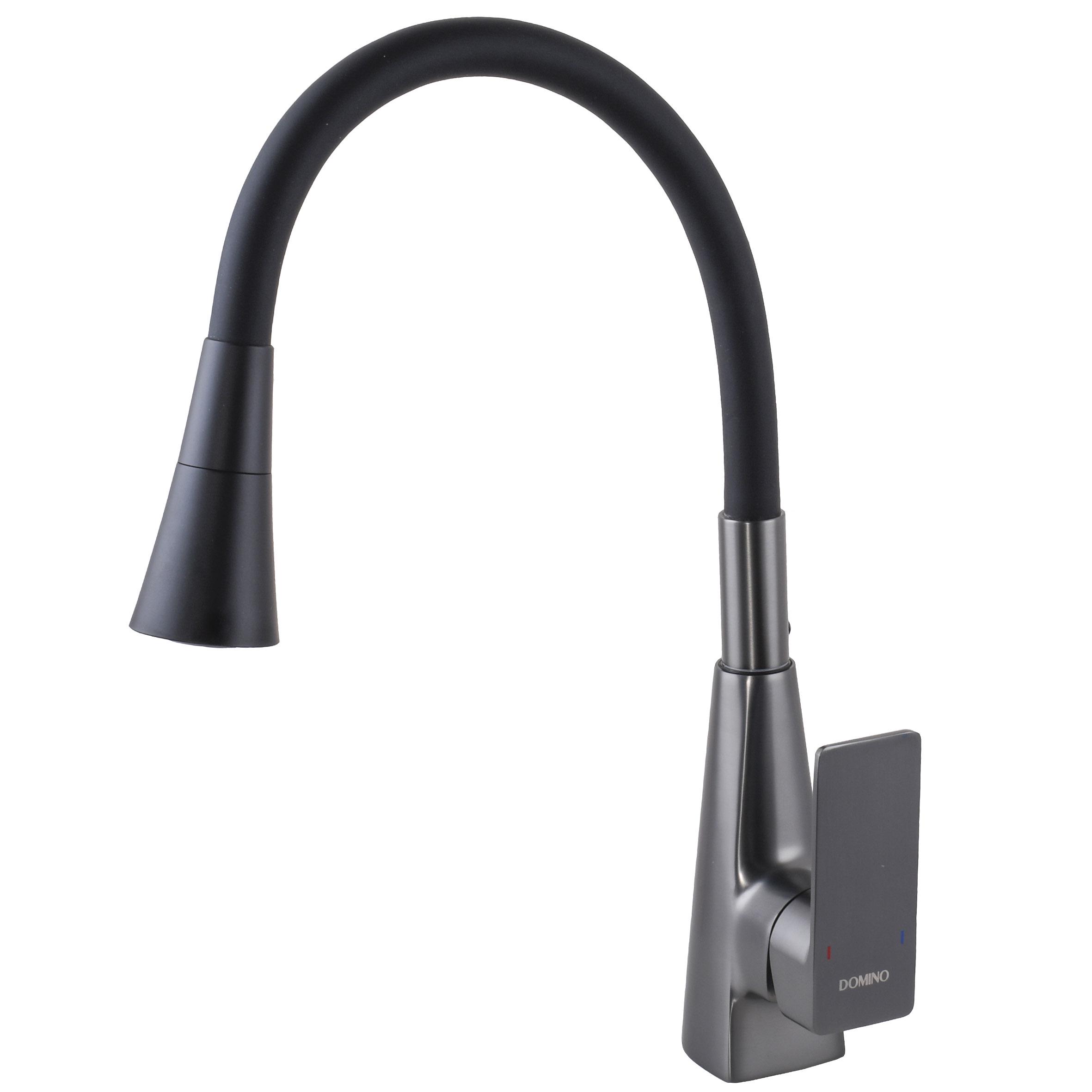 Смеситель для кухни DOMINO Dionis DDD-203SM-GP с гибким изливом - фото 4