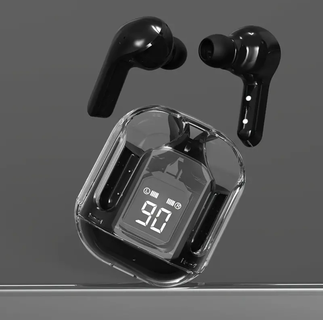 Наушники беспроводные Acefast вакуумные с шумоизоляцией Bright Black (143392-2)