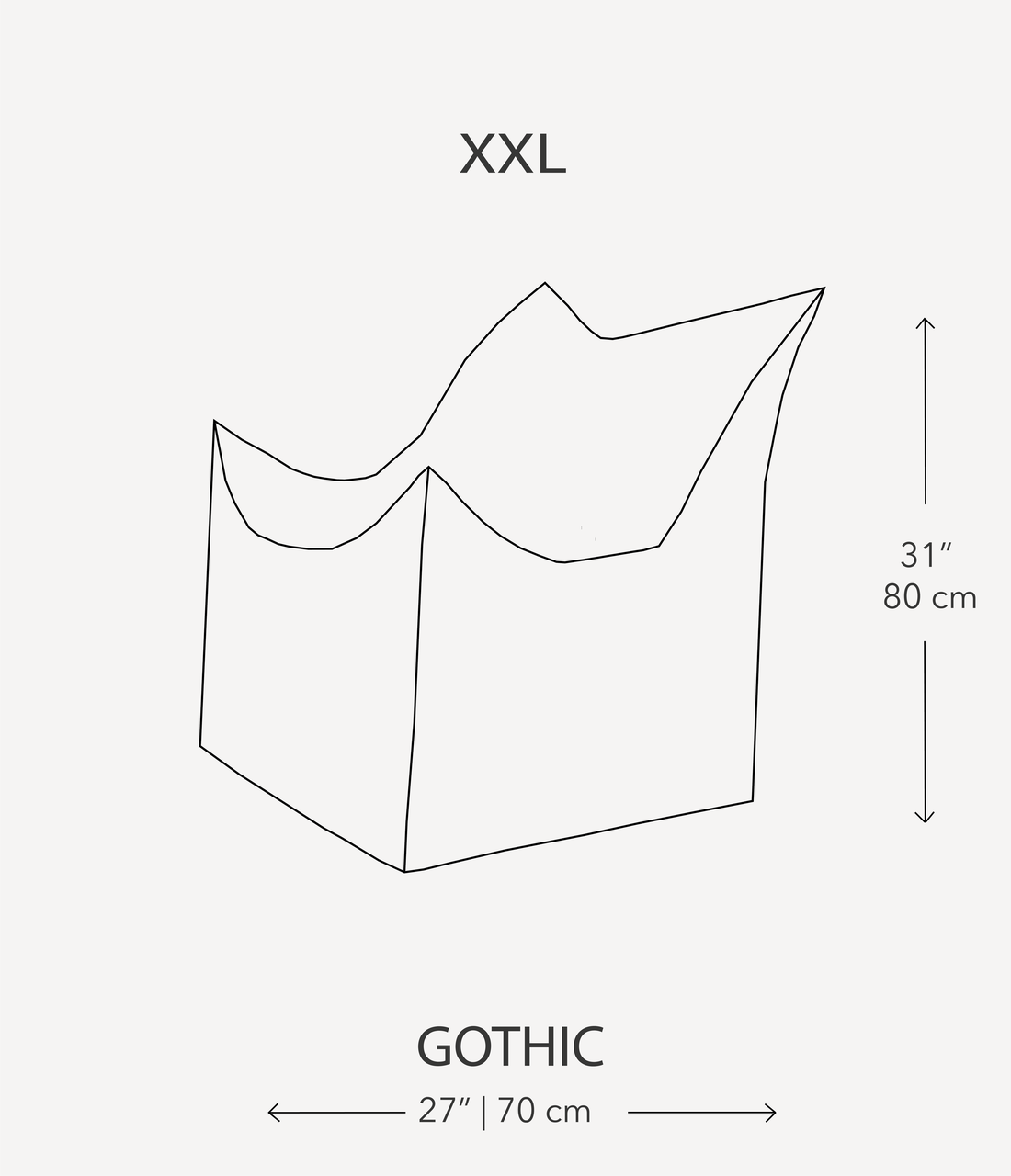 Кресло мешок BIG YETI Gothic-105 80x90 см ткань кожзаменитель Оранжевый (1402925746) - фото 3 Кресло мешок BIG YETI Gothic-105 80x90 см ткань кожзаменитель Оранжевый (1402925746) - фото 3