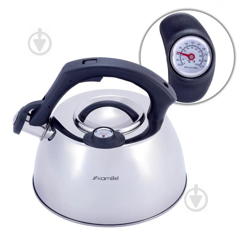 Чайник Kamille со свистком и термометром 3 л