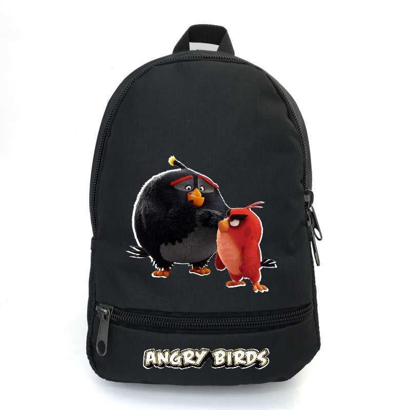 Школьный рюкзак подростковый Cappuccino Toys с принтом Angry Birds ANG-0012 12,5 л Черный (2133990336)