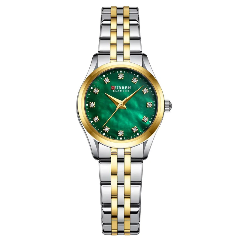 Наручний годинник Curren Сurren 9111 Gold/Silver/Green