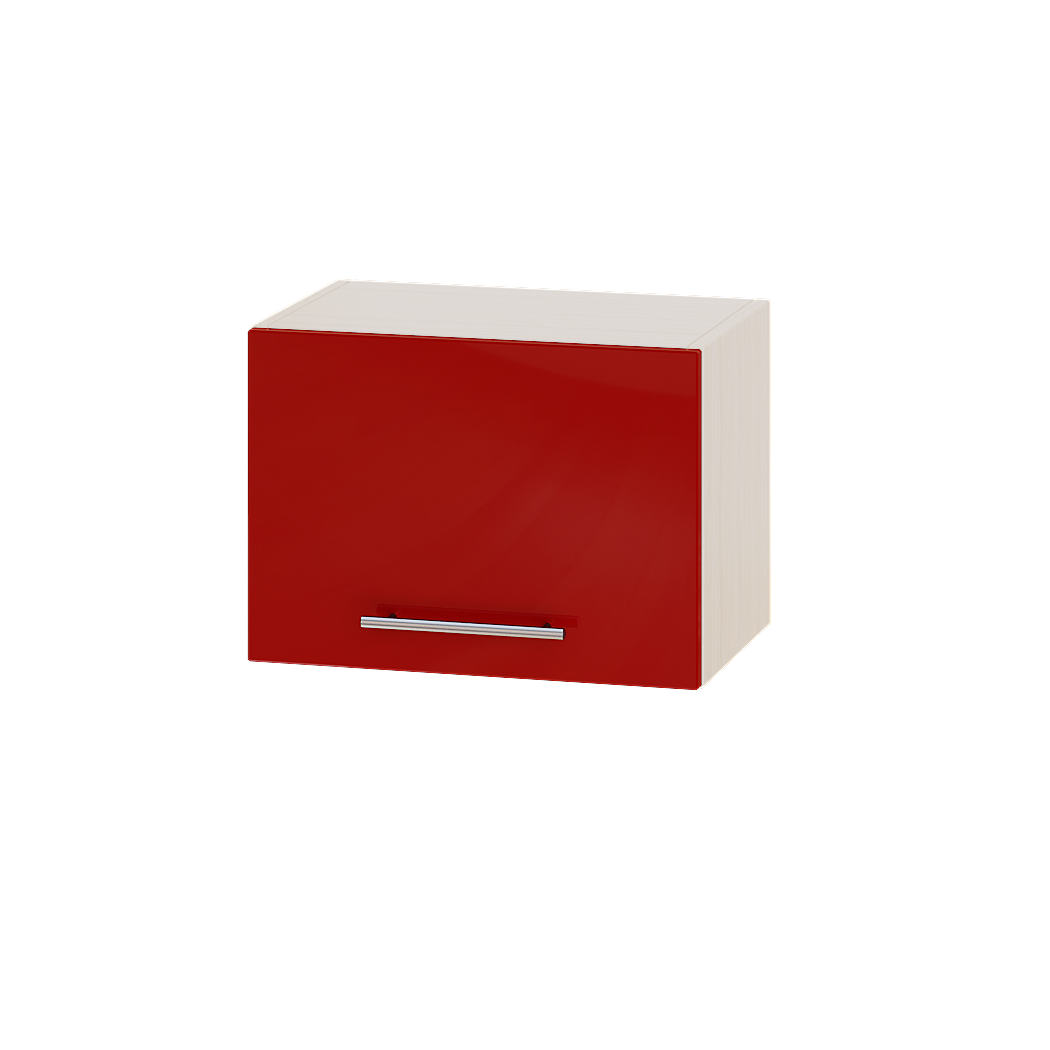 Шкаф верхний Эверест Модерн модуль Верх В09-500 50х30х36 см Красный глянец/Дуб Молочный (05082)