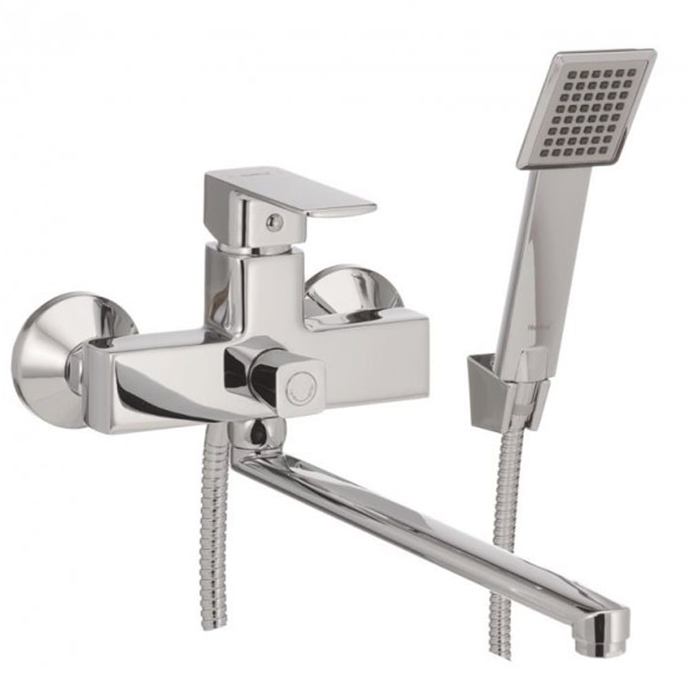 Смеситель для ванны c длинным изливом Haiba 108 Kubus 006 euro (HB0793) Смеситель для ванны c длинным изливом Haiba 108 Kubus 006 euro (HB0793)