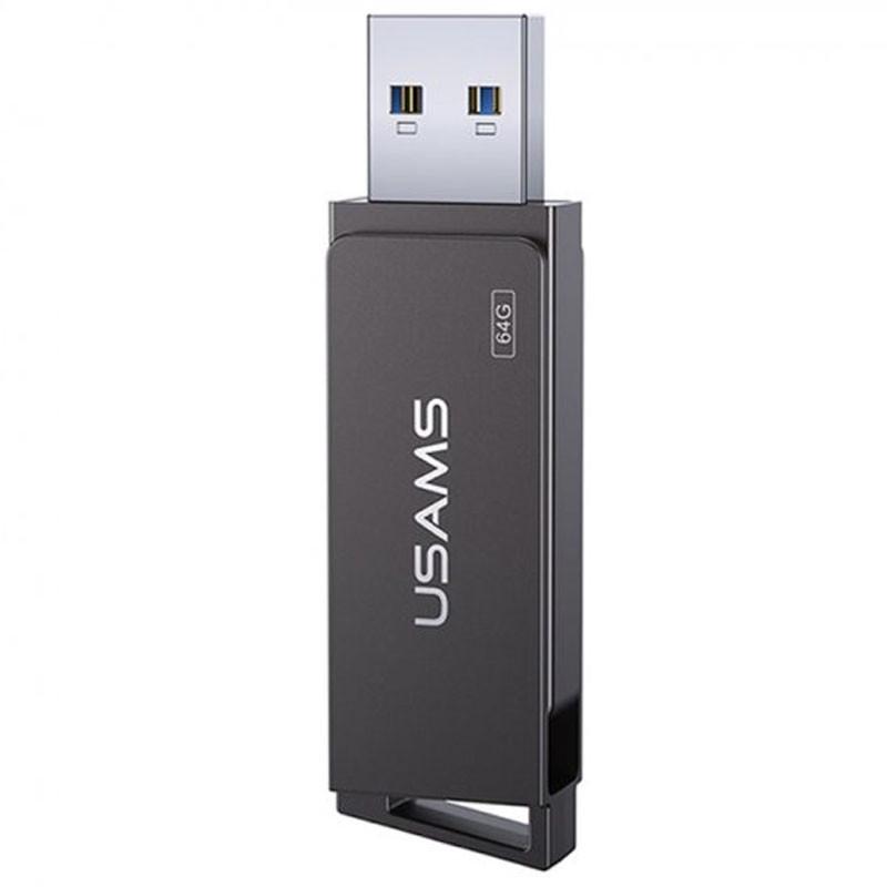 Флеш-накопитель Usams US-ZB196 USB3,0 Rotatable High Speed ​​Flash Drive 64 Gb Серый (00000062703_1)