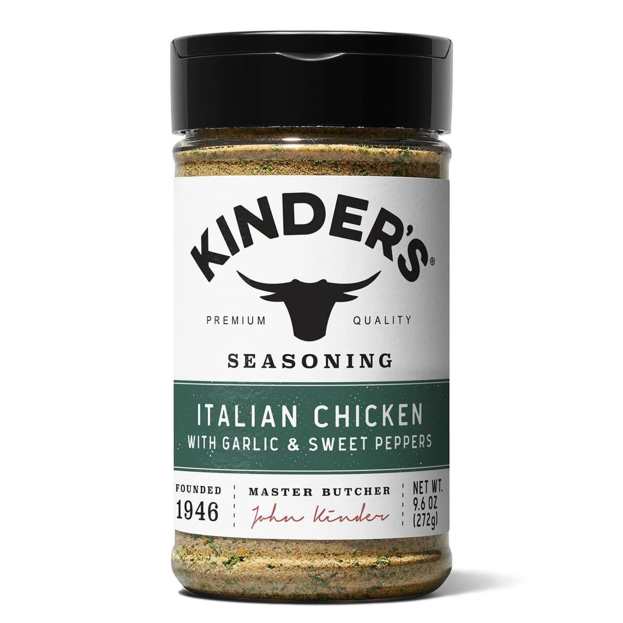 Приправа Kinder's Italian Chicken с чесноком и сладким перцем для курицы 272 г (2686498868)