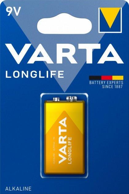 Батарейка Varta Longlife 9V/6LR61 Alkaline 1 шт. (1668092431)