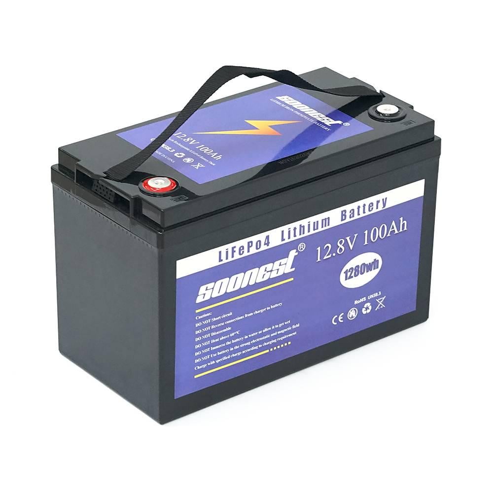 Акумуляторна батарея SOONEST LiFePO4 12,8V 100Ah 50/100A 0 ° C до 50 ° C гвинт M8 260х168х234 мм 11,5 кг Акумуляторна батарея SOONEST LiFePO4 12,8V 100Ah 50/100A 0 ° C до 50 ° C гвинт M8 260х168х234 мм 11,5 кг