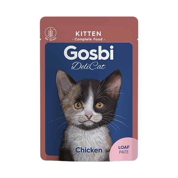 Корм для котов влажный Gosbi DeliCat Kitten Chicken Loaf 70 г (6459) Корм для котов влажный Gosbi DeliCat Kitten Chicken Loaf 70 г (6459)