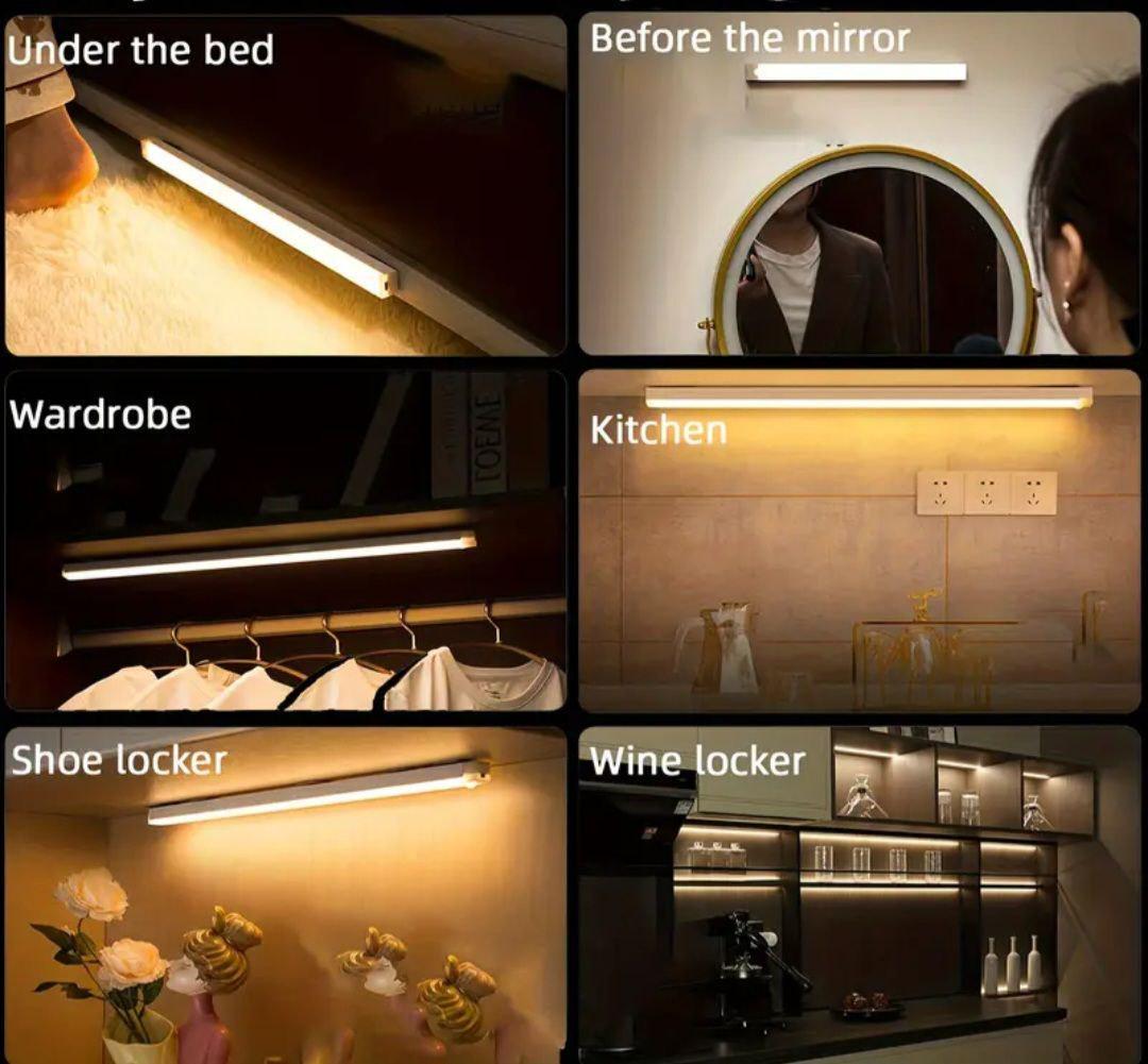 Світильник світлодіодний бездротовий з датчиком руху 30 см (19357254) - фото 2 Світильник світлодіодний бездротовий з датчиком руху 30 см (19357254) - фото 2