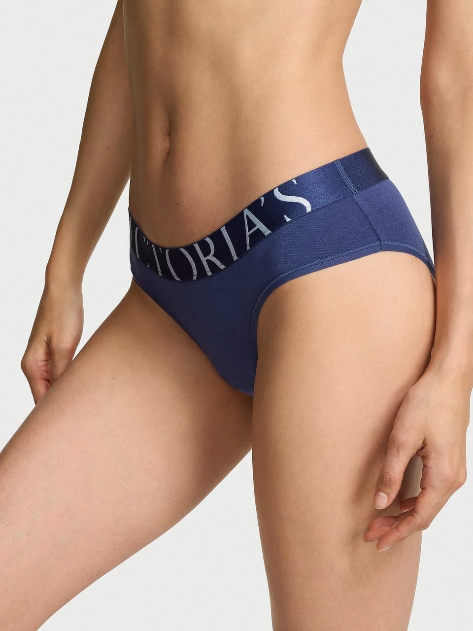 Трусики женские Victoria's Secret Exploded Logo Cotton Hiphugger S Синий (28796987522)
