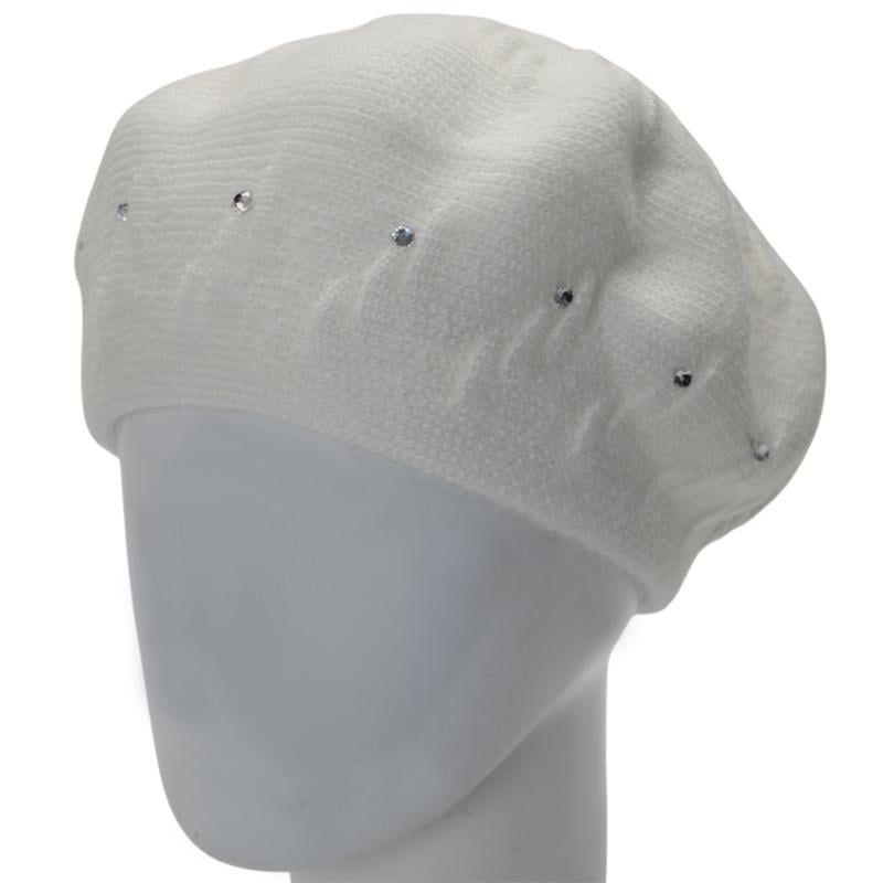 Берет зимний женский Lirus Кира двойной one size Белый (111518)