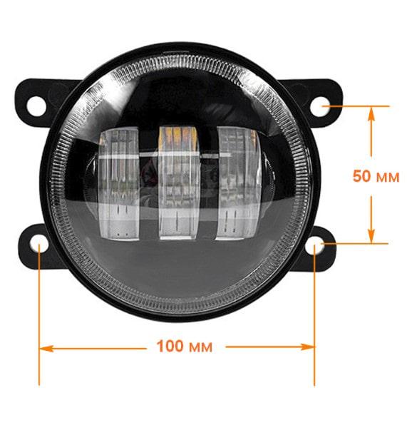 Фара світлодіодна CYCLONE FOG-03 45W 4" 5000K - фото 3