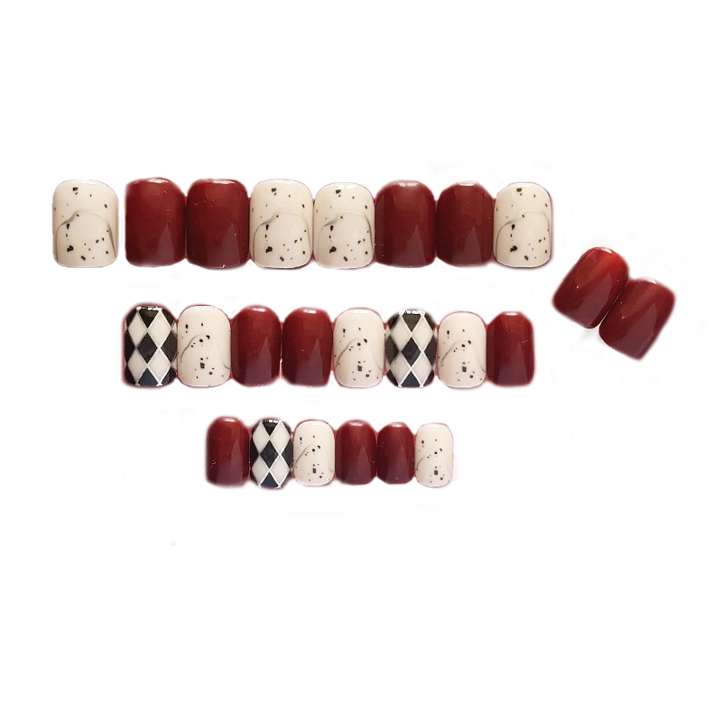 Накладные ногти с клеем Bananahall LK13385 24 шт. Бордовый (A9890) - фото 2 Накладные ногти с клеем Bananahall LK13385 24 шт. Бордовый (A9890) - фото 2