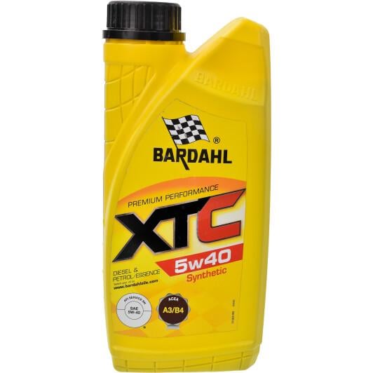 Моторное масло Bardahl XTC 5W40 SN/CF A3/B4 MB 229.5 VW 502.00/505.00 PSA B71 2296 RN0700/0710 1 л (36161)