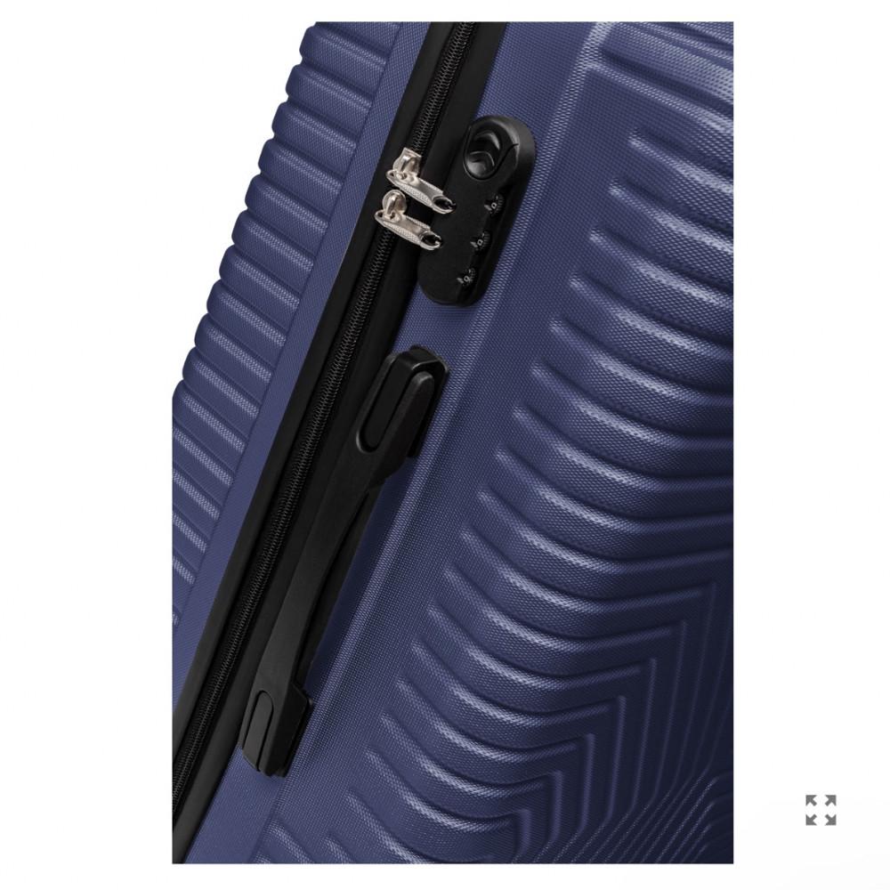 Чемодан Polo ПК007-М поликарбонат на 4-х двойных колесах средний М 70 л Синий - фото 4 Чемодан Polo ПК007-М поликарбонат на 4-х двойных колесах средний М 70 л Синий - фото 4