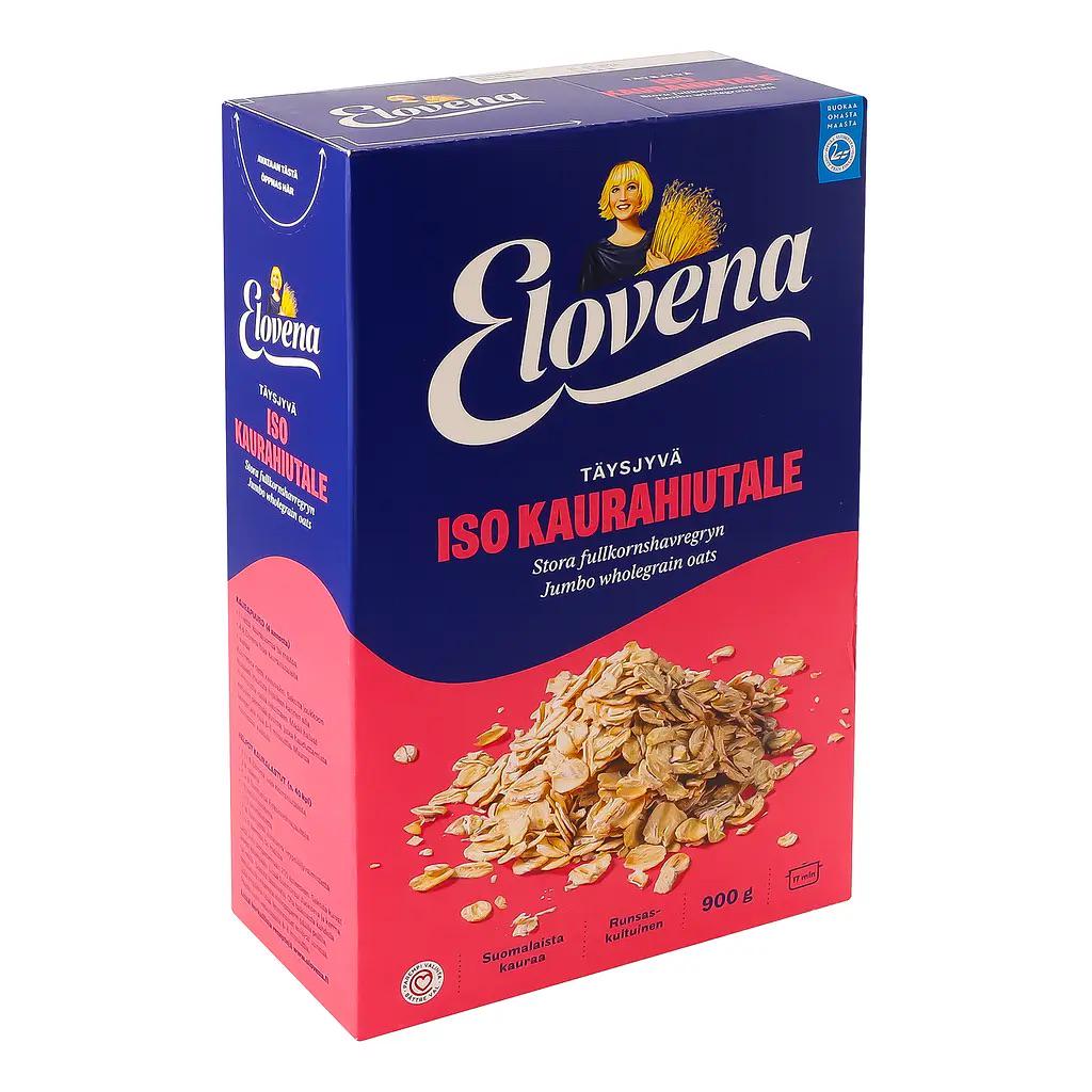 Овсянные хлопья Elovena Iso Kaurahiutate Финский Геркулес 900 г