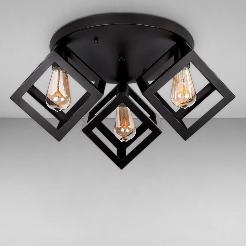 Люстра стельова Light House LS-17199F-3 400 Чорний