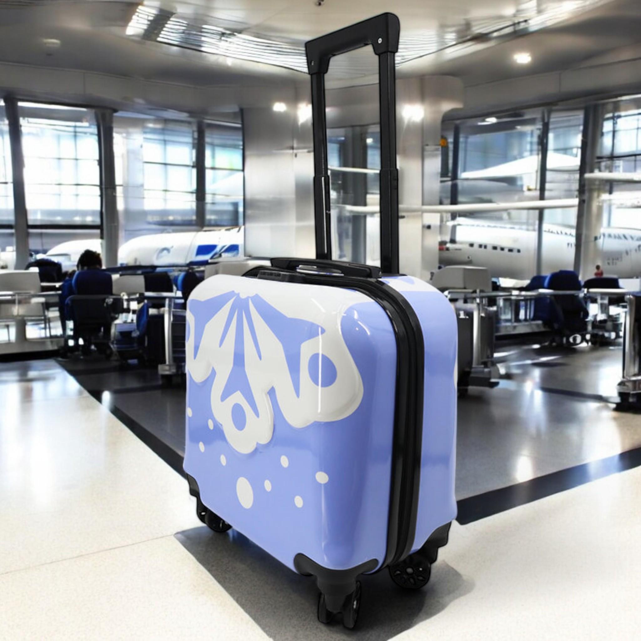 Валіза дитяча H&H White Snowflake ABS-пластик на 4 коліщатках з кодовим замком 35 л (S_F-5) - фото 3 Валіза дитяча H&H White Snowflake ABS-пластик на 4 коліщатках з кодовим замком 35 л (S_F-5) - фото 3