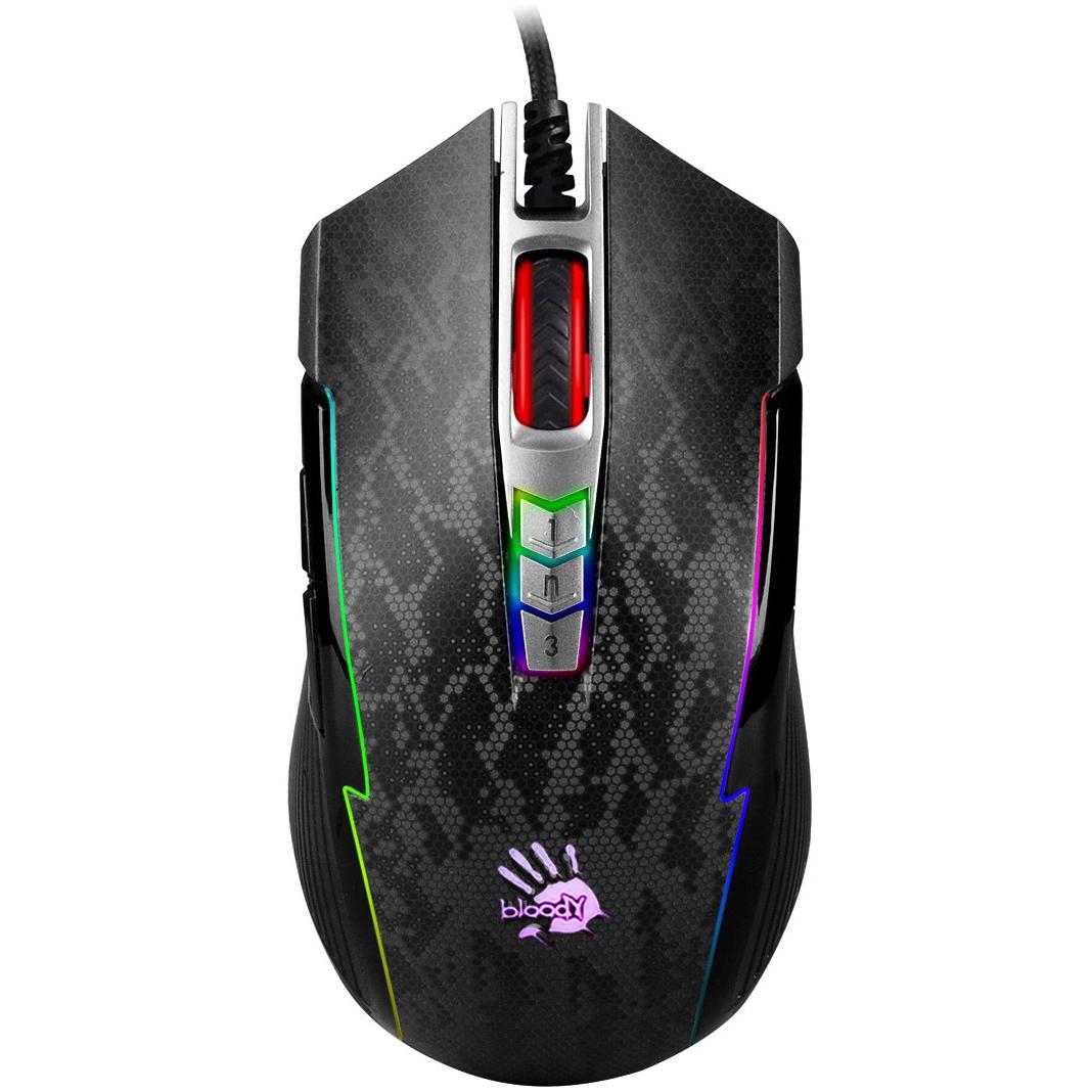 Компьютерная мышка проводная A4Tech Bloody P93s Snake Black/Grey (26711767)
