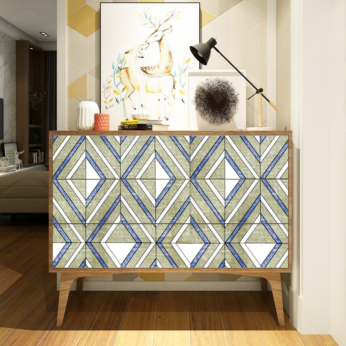 Плівка самоклеюча 0,45х10 м х0,07 мм Волошкові ромби SW-00001256 - фото 5 Плівка самоклеюча 0,45х10 м х0,07 мм Волошкові ромби SW-00001256 - фото 5