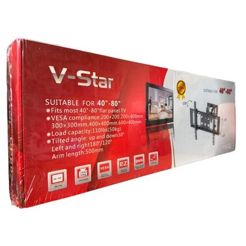 Кріплення настінне V-Star для телевізора/монітора 40-80" до 50 кг Black (890491) - фото 5