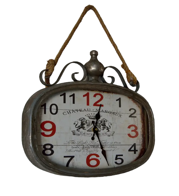 Настенные металлические часы London кварцевые на канате (3811A)