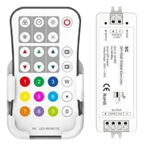 Контроллер LED LEDUA однозональный с пультом SC+R9/SPI (17512)
