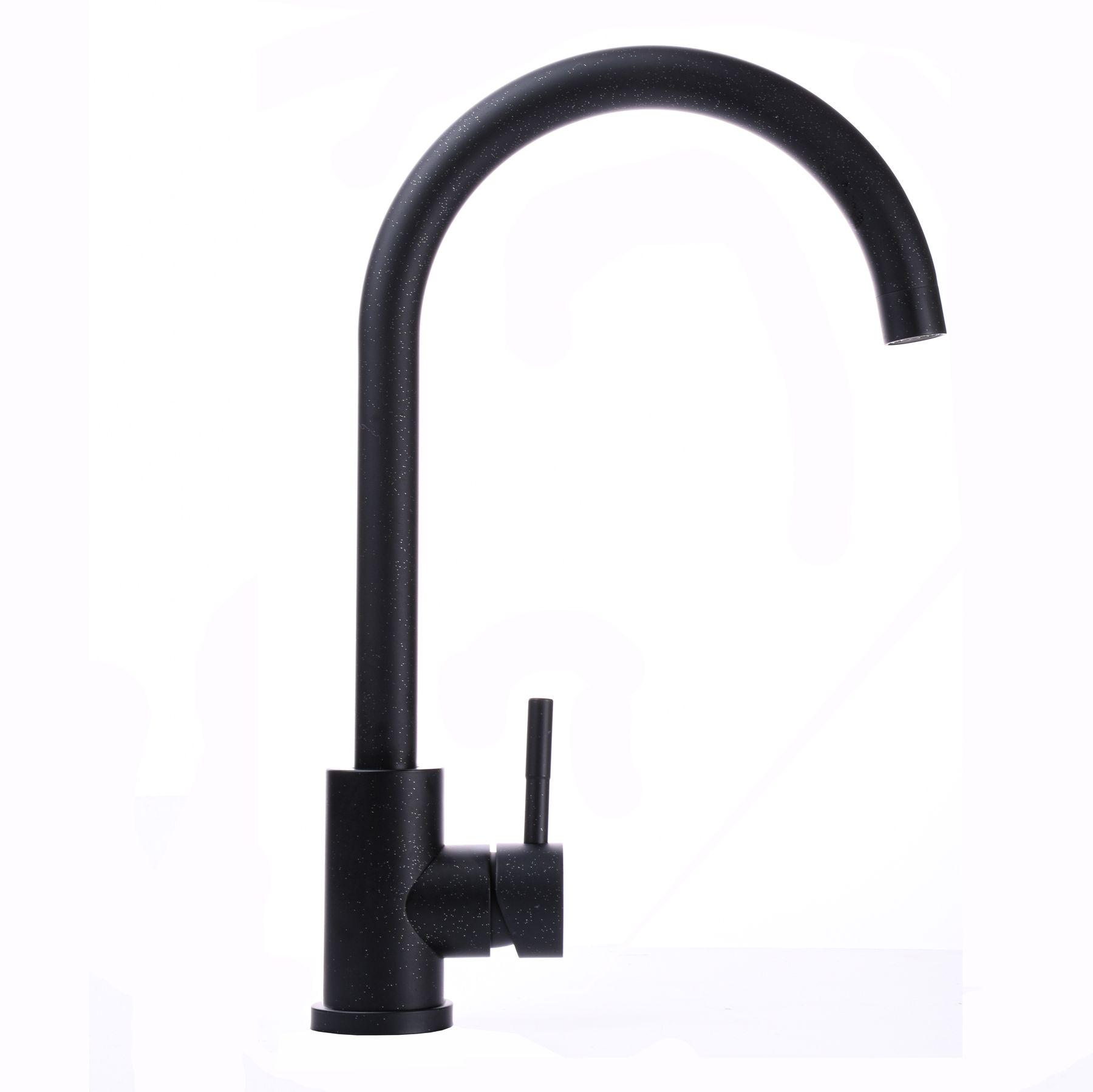 Смеситель для кухни MIXMIRA MS1-203S-ONYX 000019170 однорычажный Черный (108437)